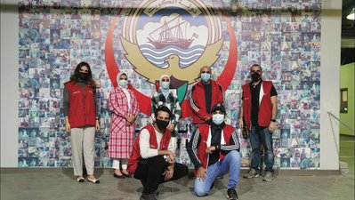 Gulf Bank Assist at Rapid Testing Centers In Appreciation & Recognition of Ministry of Health Efforts, Distributing Preventive Materials & Spreading Positivity